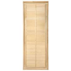 Дверь глухая с фольгой 1,9х0,7 м., липа Класс Б, коробка из липы Амазонка бай фото в Пинске