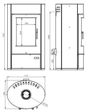 Купить печь-камин Дунай АОТВ -9.03 в Пинске в Пинске