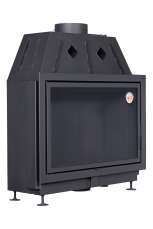 Каминная топка Экокамин Альфа 1000 B подовая черный шамот в Пинске