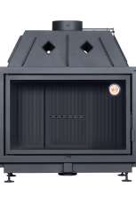 Каминная топка Экокамин Альфа 1000 B подовая черный шамот в Пинске