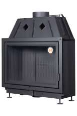 Каминная топка Экокамин Альфа 1000 B подовая черный шамот Амазонка бай фото в Пинске