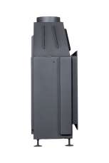 Каминная топка Экокамин Альфа 1000 B подовая черный шамот в Пинске