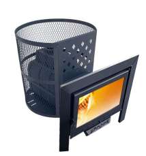 Печь Пегас Легион 22 чугун панорамная дверь Амазонка бай фото в Пинске