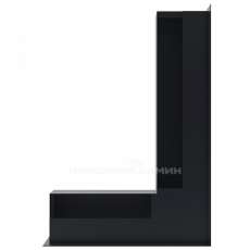 Решетка люфт угловая правая 547х766х90 (черная) в Пинске