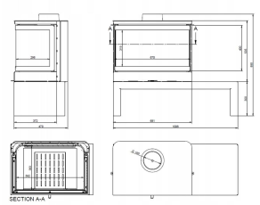 Печь-камин KFD STO MAX 14 3F Амазонка бай фото в Пинске