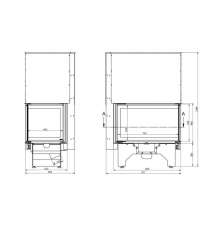 Каминная топка KFD ECO iLUX 90 LH/RH в Пинске