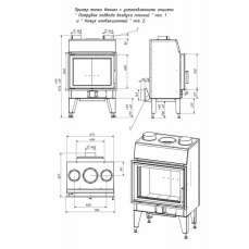 Топка каминная ТКТ 10.0-02 (в модификации FENIX 1) в Пинске