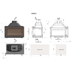 Каминная топка Fireway Sofia левая/правая в Пинске