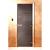 Дверь для сауны Doorwood Сумерки Графит прозрачный 1800x700 (стекло 8 мм, 3 петли) купить в Пинске