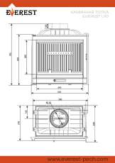 Каминная топка EVEREST U10 в Пинске
