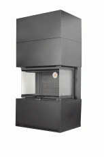 Камин Родос 800 ЧЕРНЫЙ шамот черный в Пинске