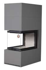 Камин Родос 900 ГРАФИТ, шамот белый в Пинске