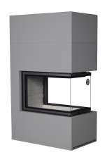 Камин Родос 900 ГРАФИТ, шамот белый в Пинске