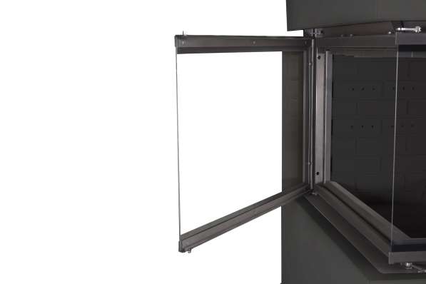 Камин Родос 900 ЧЕРНЫЙ, шамот черный в Пинске