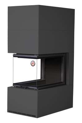 Камин Родос 900 ЧЕРНЫЙ, шамот черный в Пинске