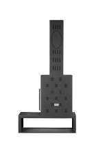 Камин МАДРИД на дровнике Гигант слева черный\белый шамот в Пинске