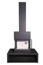 Камин МАДРИД на дровнике Гигант центральный черный\белый шамот в Пинске