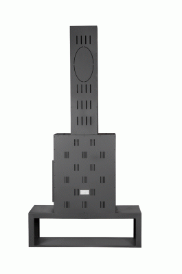 Камин МАДРИД на дровнике Гигант центральный черный\белый шамот в Пинске