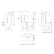 Каминная топка ILDNORD MALMO в Пинске