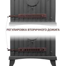 Печь-камин Везувий KZ-14Р Антрацит в Пинске