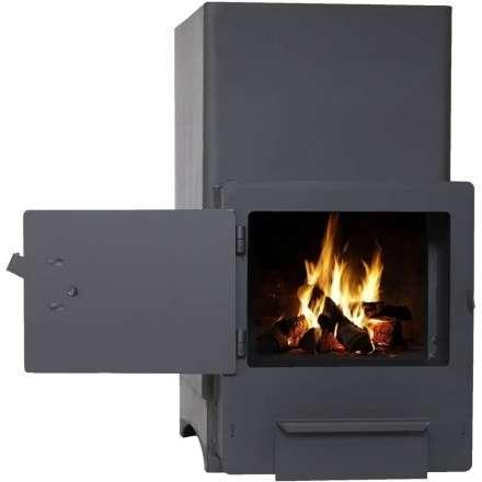 Печь банная Копеечка с выносной топкой стальная фото в Пинске