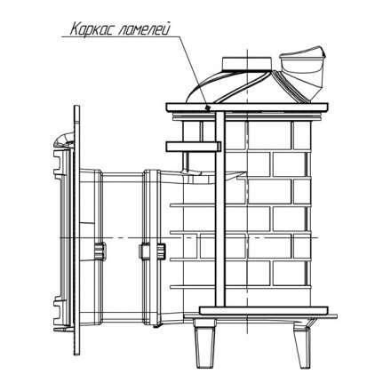 Банная печь ProMetall Атмосфера ламели Жадеит в Пинске
