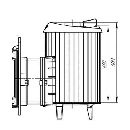 Банная печь ProMetall Атмосфера ламели Жадеит в Пинске