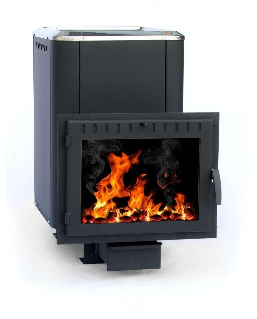 Печь банная Сибирь-18 (панорамное стекло, конвекционная) Амазонка бай фото в Пинске