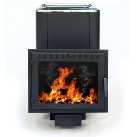 Печь банная Сибирь-18 (панорамное стекло, конвекционная) в Пинске