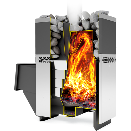 Печь для бани Теплодар Русь-18 ЛНЗП Профи в Пинске