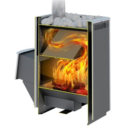 Печь для бани Теплодар Сибирь-30 ЛК в Пинске