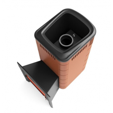 Печь для бани Термофор Каронада XXL Heavy Metal Витра терракота Амазонка бай фото в Пинске