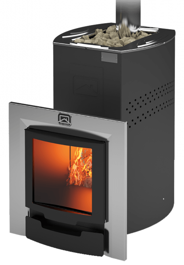 Печь для бани Теплодар Домна-20 ЛК Панорама Амазонка бай фото в Пинске