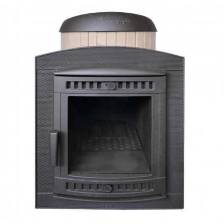 Банная печь ProMetall Атмосфера Про Ламели Окаменевшее дерево перенесённый рисунок Амазонка бай фото в Пинске