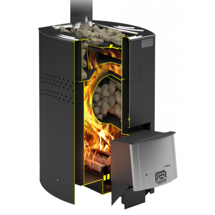 Печь для бани Теплодар Домна 20 ЛК в Пинске