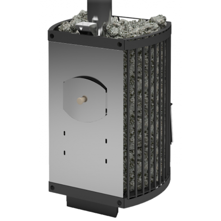 Печь для бани Теплодар Домна-Сетка 20 ЛК Панорама в Пинске