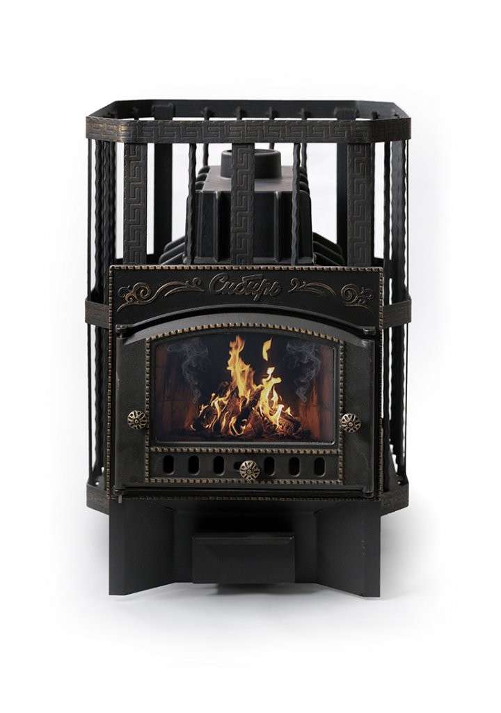 Печь банная Сибирь-24 с каминной дверцей Амазонка бай фото в Пинске