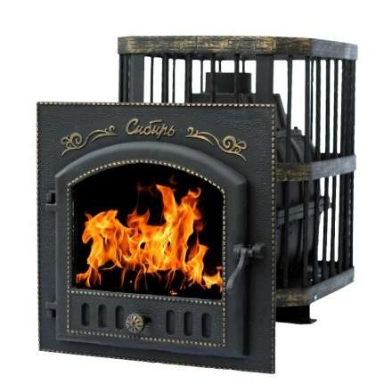 Печь банная Сибирь-24 с каминной дверцей Сибирь Амазонка бай фото в Пинске