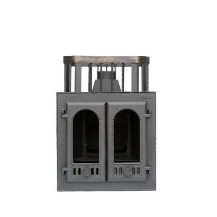 Печь банная Сибирь-24 с двухстворчатой каминной дверцей в Пинске