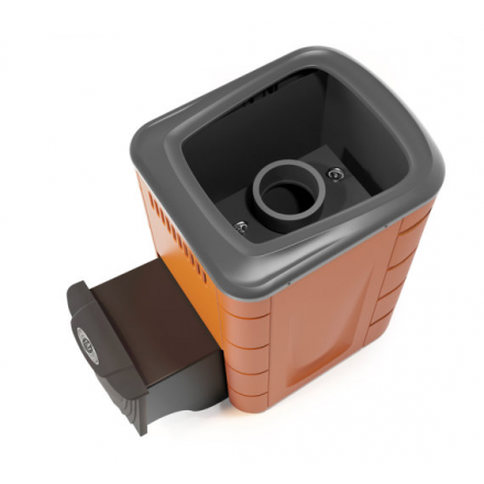 Печь для бани Термофор Каронада Мини Heavy Metal ДА терракота Амазонка бай фото в Пинске