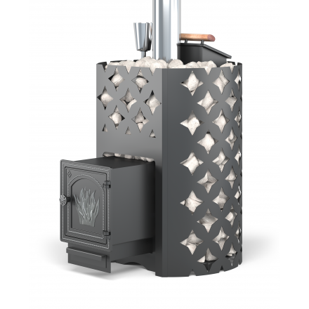 Банная печь ЭТНА 18 (ДТ-4) Закрытая каменка Амазонка бай фото в Пинске