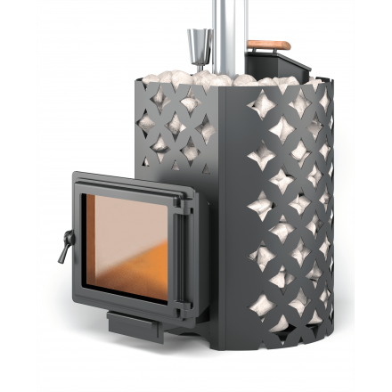 Банная печь ЭТНА 24 Панорама Закрытая каменка Амзонка бай фото в Пинске