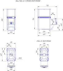Печь для бани Теплодар Русь 12 Л Профи в Пинске