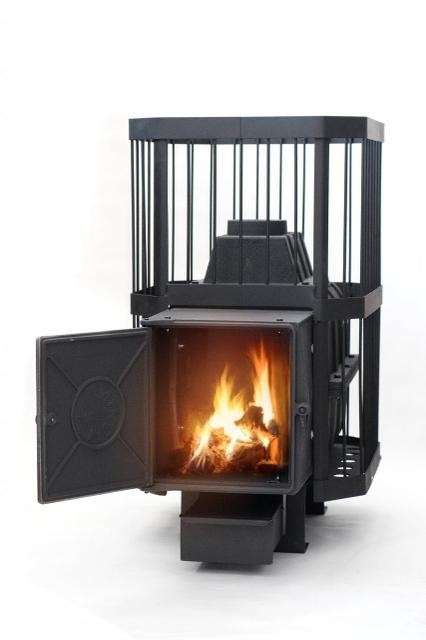 Печь банная чугунная СИБИРЬ-18 чугунная дверка (сетка) Амазонка бай фото в Пинске