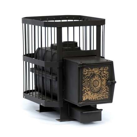 Печь банная чугунная СИБИРЬ-18 чугунная дверка (сетка) в Пинске