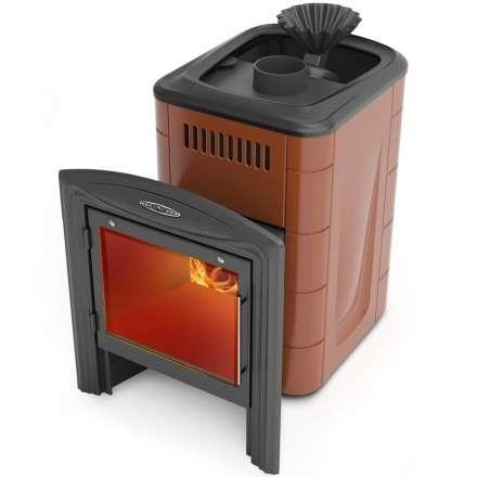 Печь для бани Термофор Гейзер Мини 2016 Carbon Витра ЗК терракота купить в Пинске
