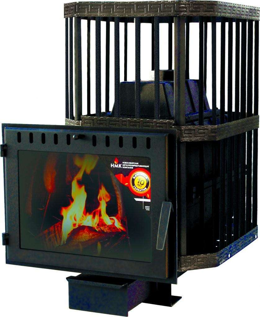 Печь банная Сибирь-24 (панорамное стекло, сетка квадрат) Амазонка бай фото в Пинске