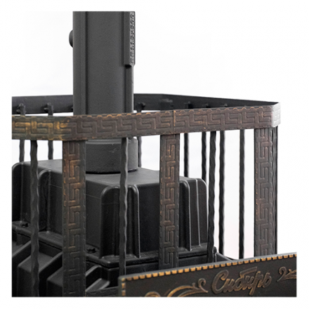 Печь банная Сибирь-32 с каминной дверцей в Пинске