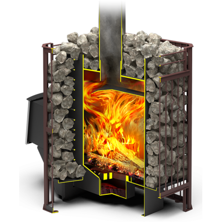 Печь для бани Теплодар Тамань-Сетка 20 Т в Пинске