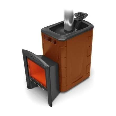 Печь для бани Термофор Гейзер 2014 Inox Витра ЗК терракота купить в Пинске